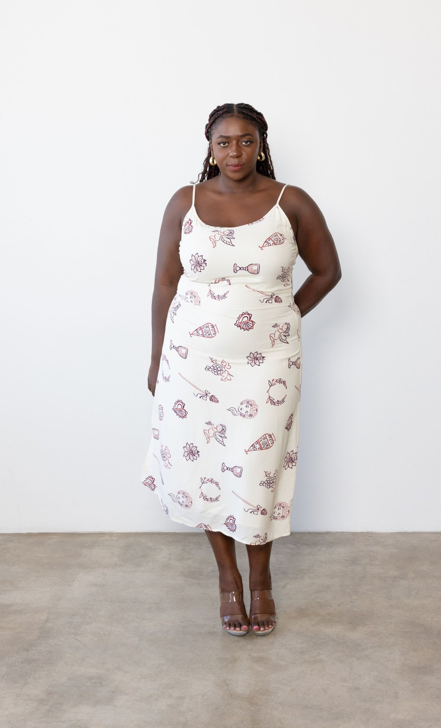 Yasameen Slip Dress in Cherub