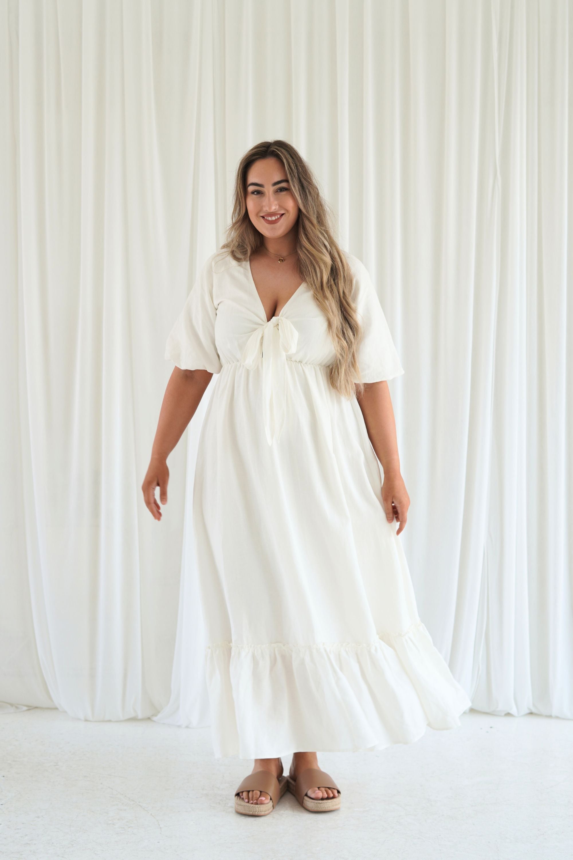 Ivory plus hotsell size maxi dress