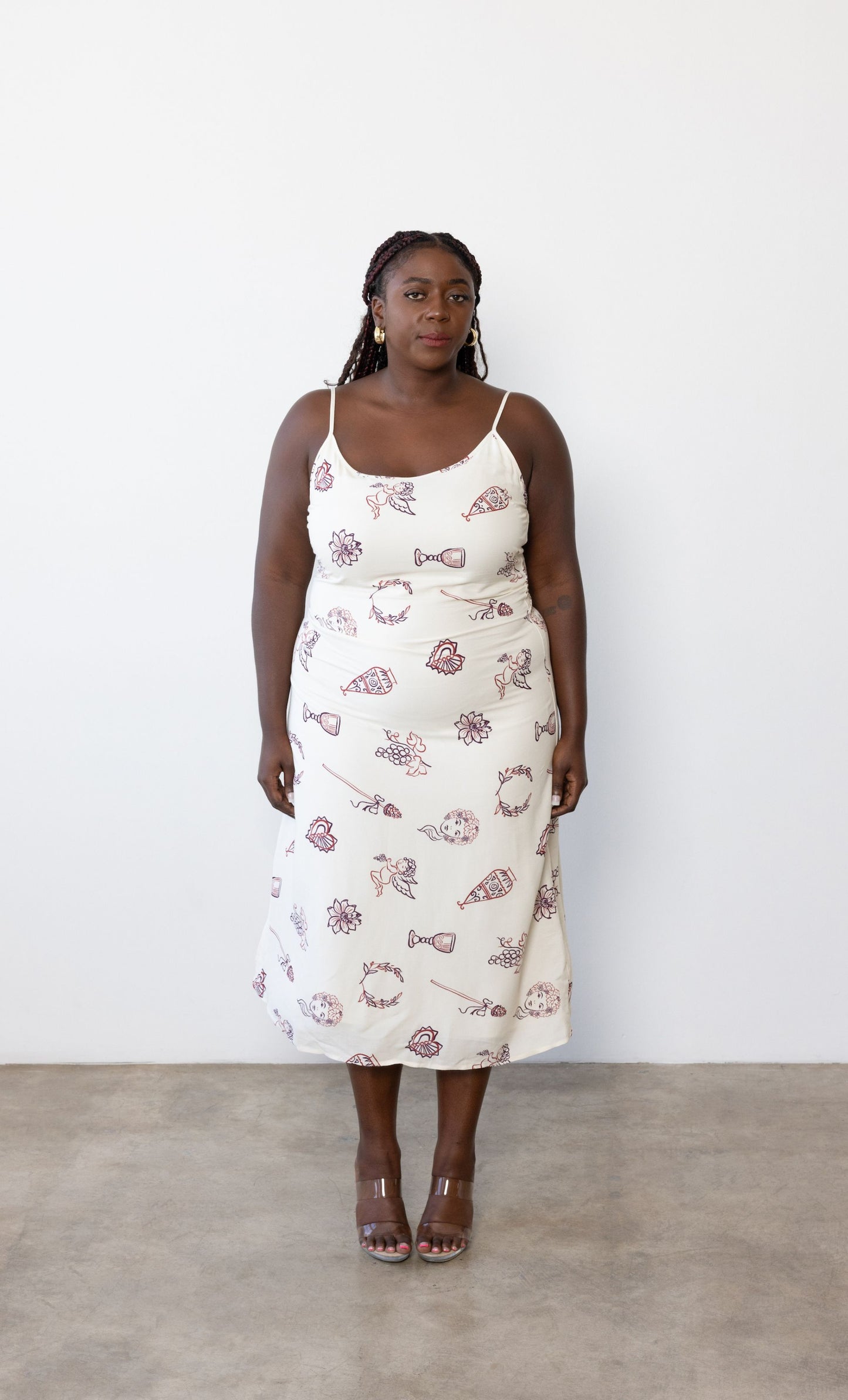 Yasameen Slip Dress in Cherub