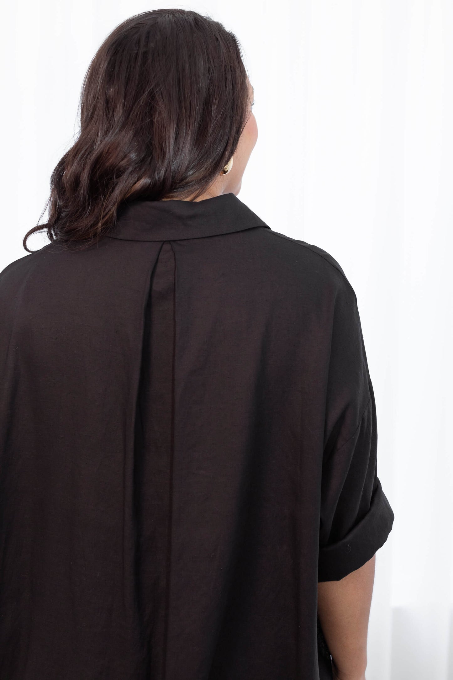 Matilda Oversized Shirt in Black